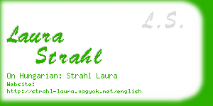 laura strahl business card